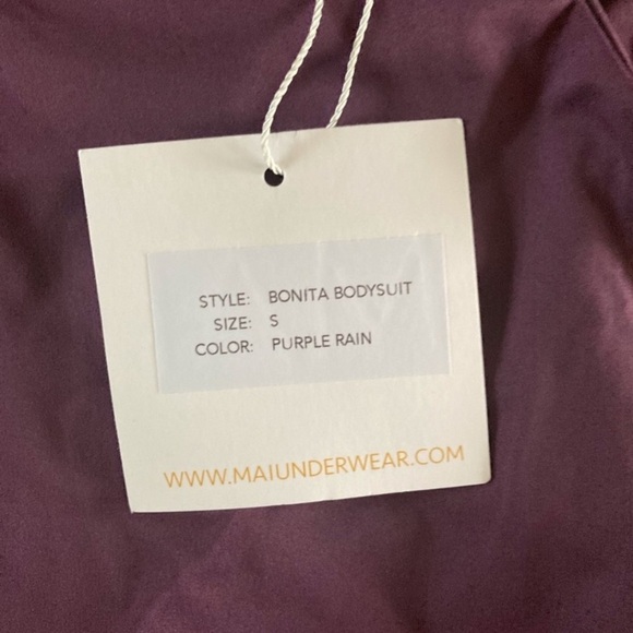 Mai Deluxe Bonita Bodysuit Swimsuit in Purple Rain NWT - Picture 4 of 12